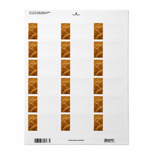 Weizen Adressaufkleber (Vorne)