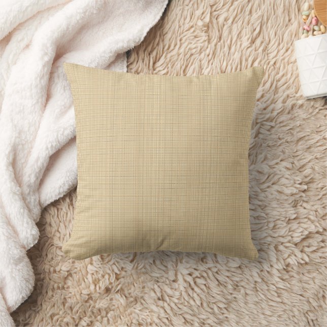 Weizen Beige Weave Throw Kissen (Decke)