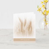 Weizen-Beileids-Anmerkungs-Karte Karte (Gelbe Blume)