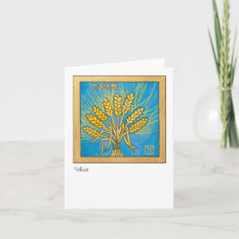 Weizen, eins der sieben Spezies von Israel Feiertagskarte