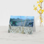 Weizen-Ernte, welche die Landwirtschaft ländlich Karte (Gelbe Blume)