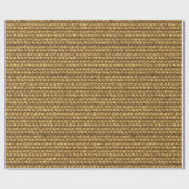 Weizen-Farbkorbgeflecht-Muster-Beschaffenheit Geschenkpapier (Flach)