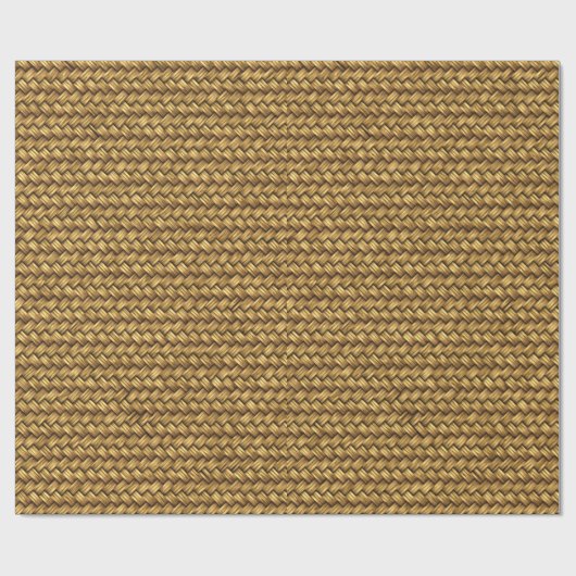 Weizen-Farbkorbgeflecht-Muster-Beschaffenheit Geschenkpapier (Flach)
