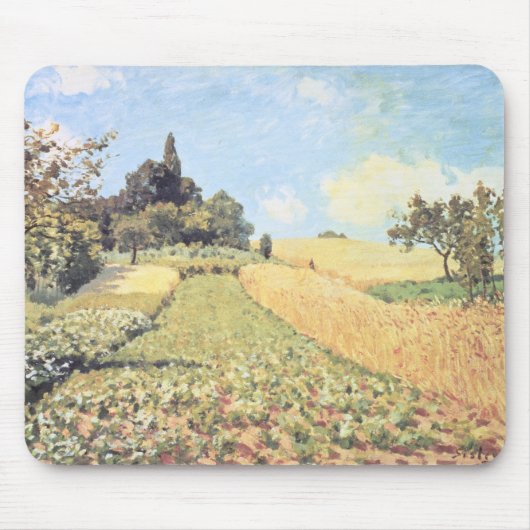 Weizen-Feld Alfred Sisleys | Mousepad (Vorne)