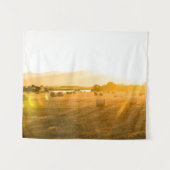 Weizen-Feld | Dornoch, Nordschottland, Wandteppich (Vorderseite (Horizontal))