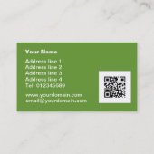 Weizen-Feld-Gewohnheits-Visitenkarten Visitenkarte (Rückseite)