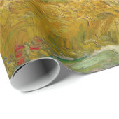Weizen-Feld mit Zypressen durch Vincent van Gogh Geschenkpapier (Rolleneckpunkt)