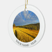 Weizen-Feld nach Ernte 2 Keramikornament (Links)