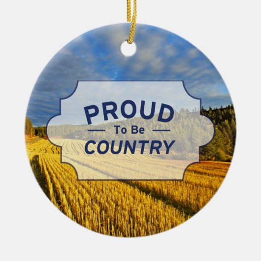 Weizen-Feld nach Ernte Keramikornament (Vorne)