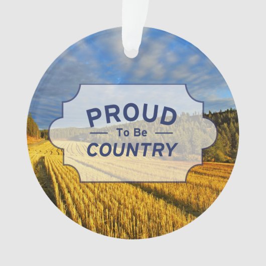 Weizen-Feld nach Ernte Ornament (Vorderseite)