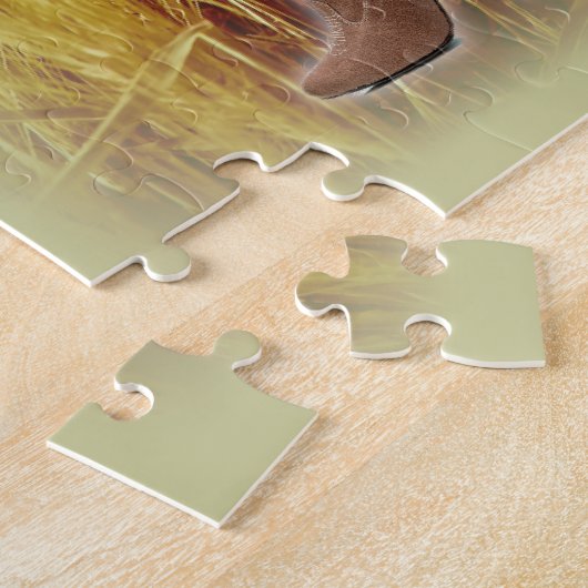 Weizen-Feld-Westernland-Cowboystiefel Puzzle (Seite)