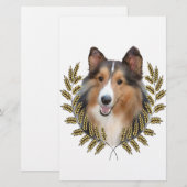 Weizen-Gerahmt Briefpapier (Vorne/Hinten)