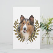 Weizen-Gerahmt Briefpapier (Stehend Vorderseite)