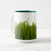 Weizen-Gras-Tasse Zweifarbige Tasse (Vorderseite Links)