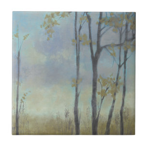 Weizen-Gras von Bäumen gesäumt I Fliese