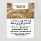 Weizen in Feld-, Bauer- und Butcherwerbung Flyer (Vorne)