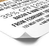 Weizen in Feld-, Bauer- und Butcherwerbung Poster (Ecke)