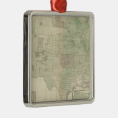 Weizen pro Quadrat-Meile Silbernes Ornament (Rechts)