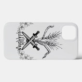 Weizen, Schwert und Weihnachtswächter Case-Mate iPhone Hülle (Rückseite (Horizontal))
