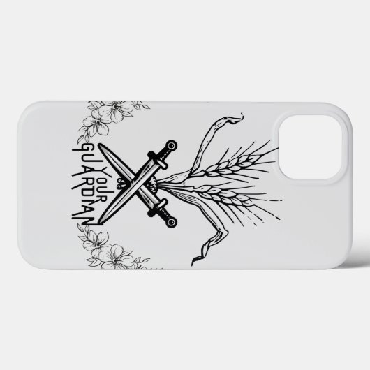 Weizen, Schwert und Weihnachtswächter Case-Mate iPhone Hülle (Rückseite (Horizontal))