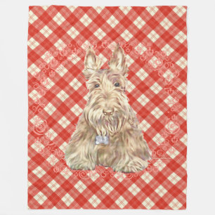 Weizen Scottie Tartan Fleecedecke