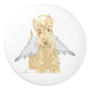 Weizen Scottish Terrier Engel Keramikknauf
