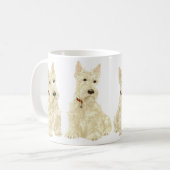 Weizen Scottish Terrier Tasse (Vorderseite Links)