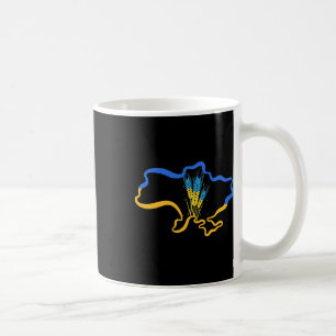 Weizen Ukraine Land Gelb Blau Flagge Symbol Uni Au Kaffeetasse