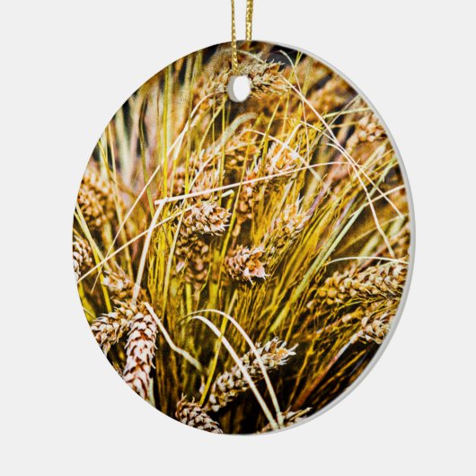 Weizenblatt - Danke Keramikornament (Links)