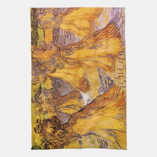 Weizenblätter von Vincent van Gogh Geschirrtuch (Vertikal)