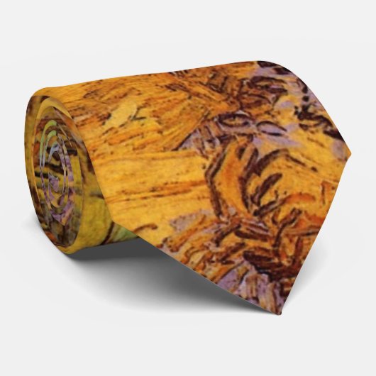 Weizenblätter von Vincent van Gogh Krawatte (Gerollt)