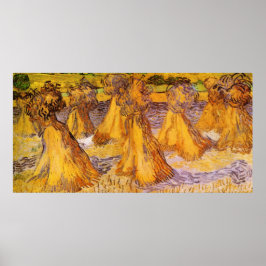 Weizenblätter von Vincent van Gogh Poster