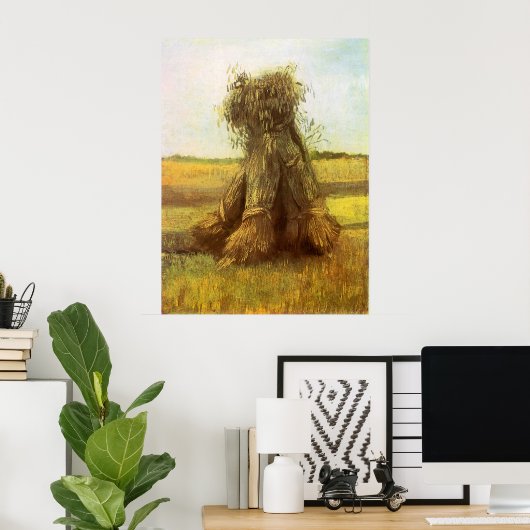 Weizenblätter von Vincent van Gogh Poster (Heimbüro)