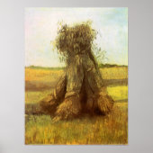 Weizenblätter von Vincent van Gogh Poster (Vorne)