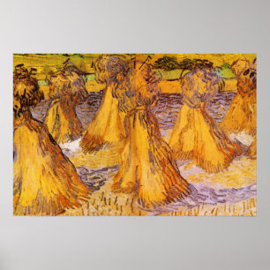 Weizenblätter von Vincent van Gogh Poster