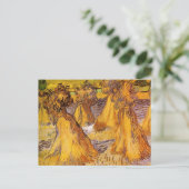 Weizenblätter von Vincent van Gogh Postkarte (Stehend Vorderseite)