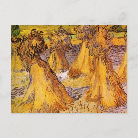 Weizenblätter von Vincent van Gogh Postkarte (Vorderseite)