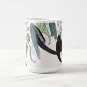 Weizenblättergrün, minimale Wasserfarbe Kaffeetasse (Mittel)