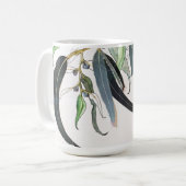 Weizenblättergrün, minimale Wasserfarbe Kaffeetasse (Vorderseite Links)