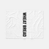 Weizenbrot Funny Costume Halloween Fleecedecke (Vorderseite (Horizontal))