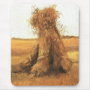Weizenbündel auf einem Feld, van Gogh Mousepad