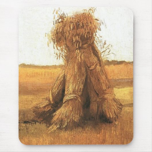 Weizenbündel auf einem Feld, van Gogh Mousepad (Vorne)