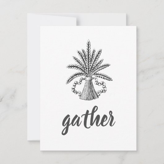 Weizenbündel Mitteilungskarte (Vorderseite)