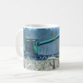 Weizenernte Landwirtschaft Kombinieren ländlichen Kaffeetasse (Vorderseite Links)