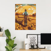 Weizenernte Saison Poster (Heimbüro)
