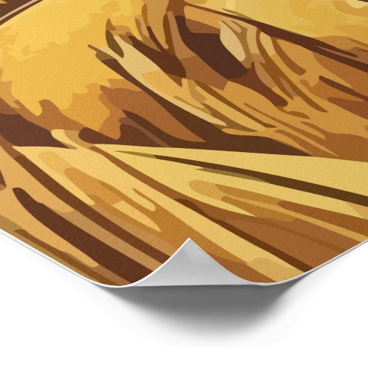 Weizenernte Saison Poster (Ecke)