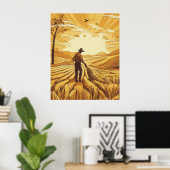 Weizenernte Saison Poster (Heimbüro)
