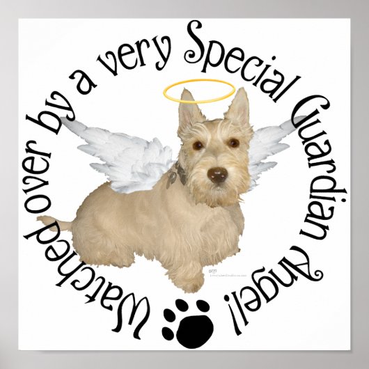 Weizenfarbene Scottish-Terrier-Engel Poster (Vorne)