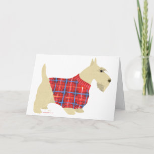 Weizenfarbener Scottish Terrier Pullover Feiertagskarte