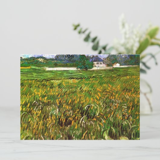 Weizenfeld bei Auvers von Vincent van Gogh (Stehend Vorderseite)